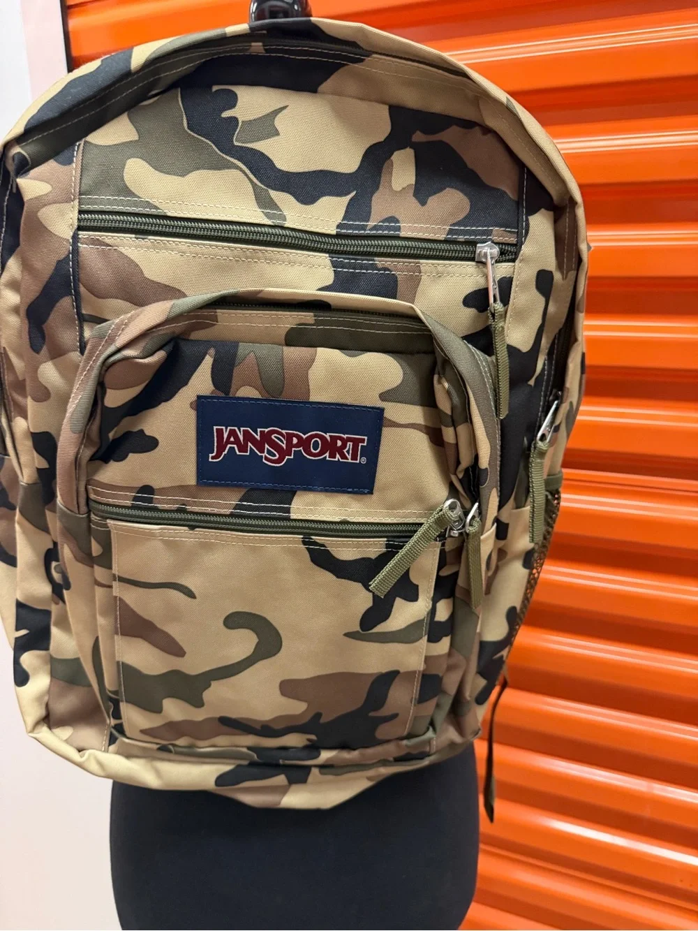 NWT JanSport Big Student Men's Camo Backpack - Tan/Olive